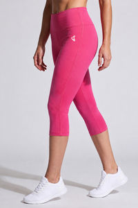 Zelocity Quick Dry Training 3/4th Leggings - Pink Yarrow — thumbnail 4